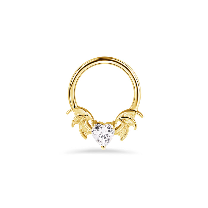 Heart Bat Seamless Ring