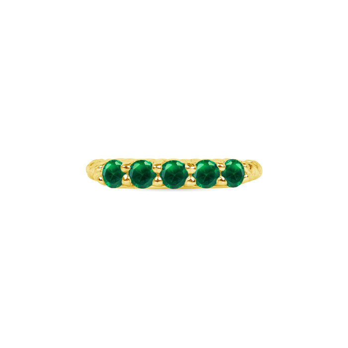 5 Prong Filigree Seamless Ring