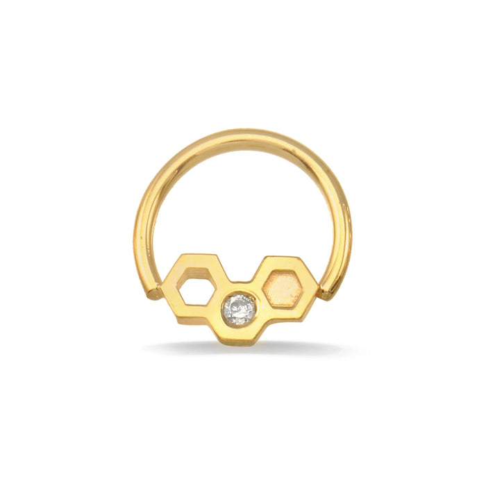Seamless Ring with Honeycomb