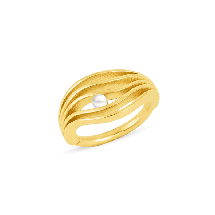 Shoreline Clicker with Genuine Pearl