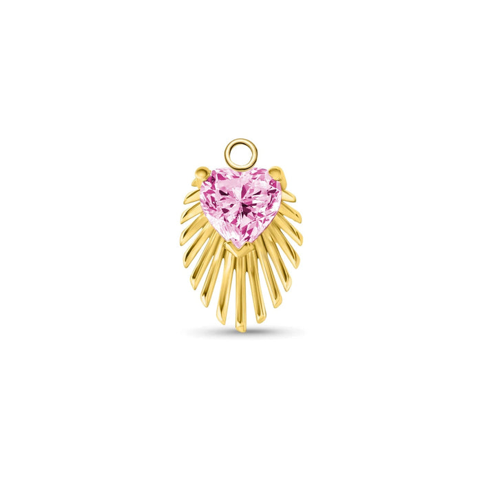 Heart Light Beam Charm