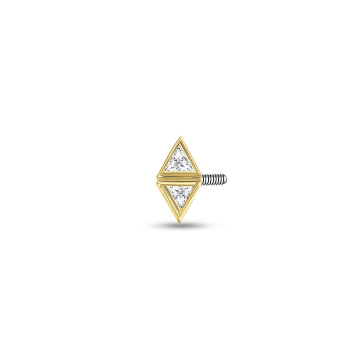 Double Triangle Bezel Side Pin