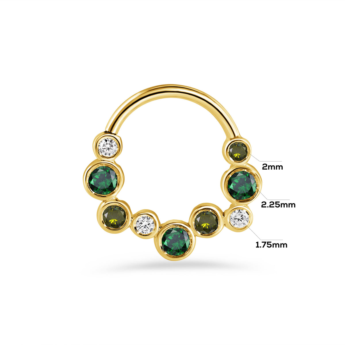 Bubble Bezel Seamless Ring