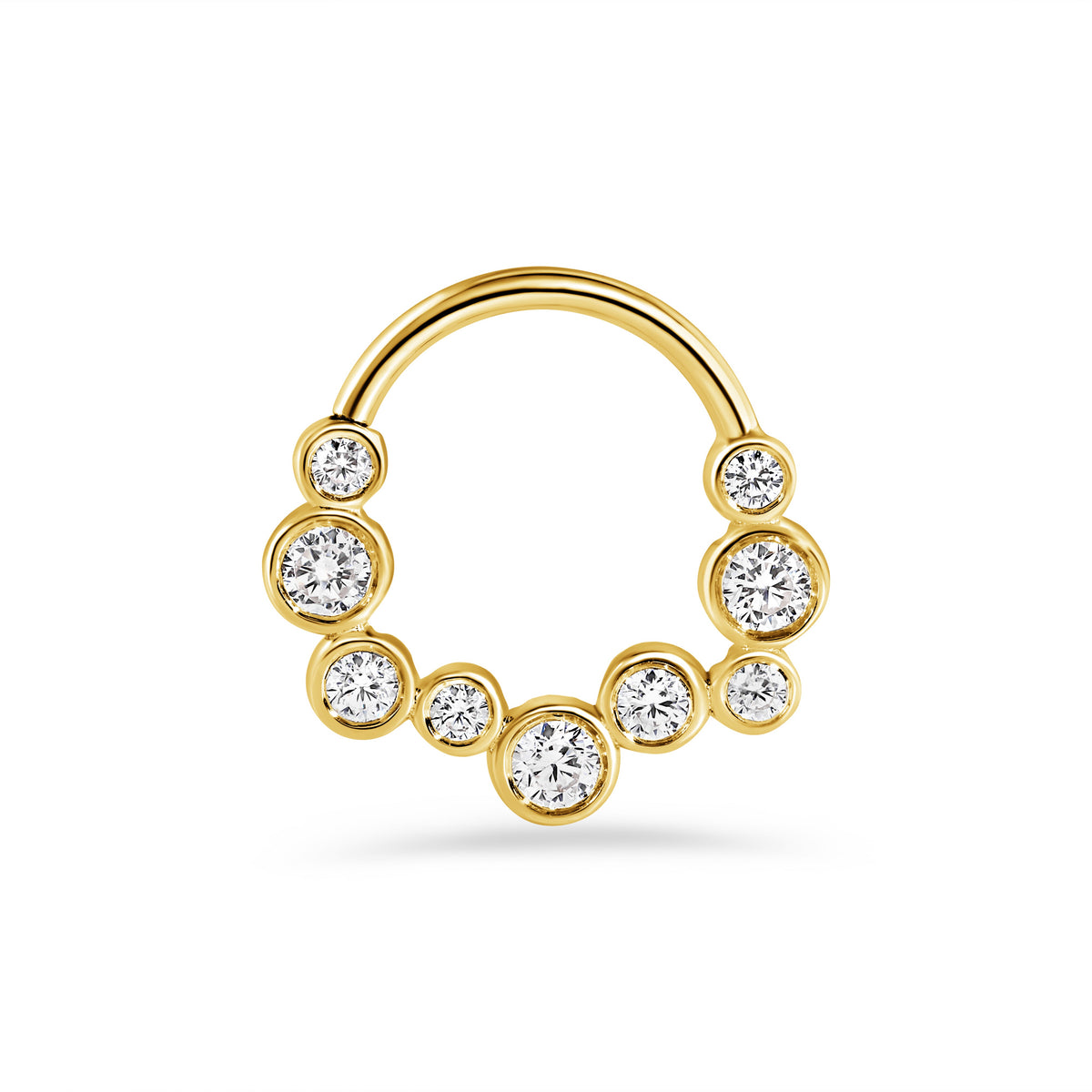 Bubble Bezel Seamless Ring