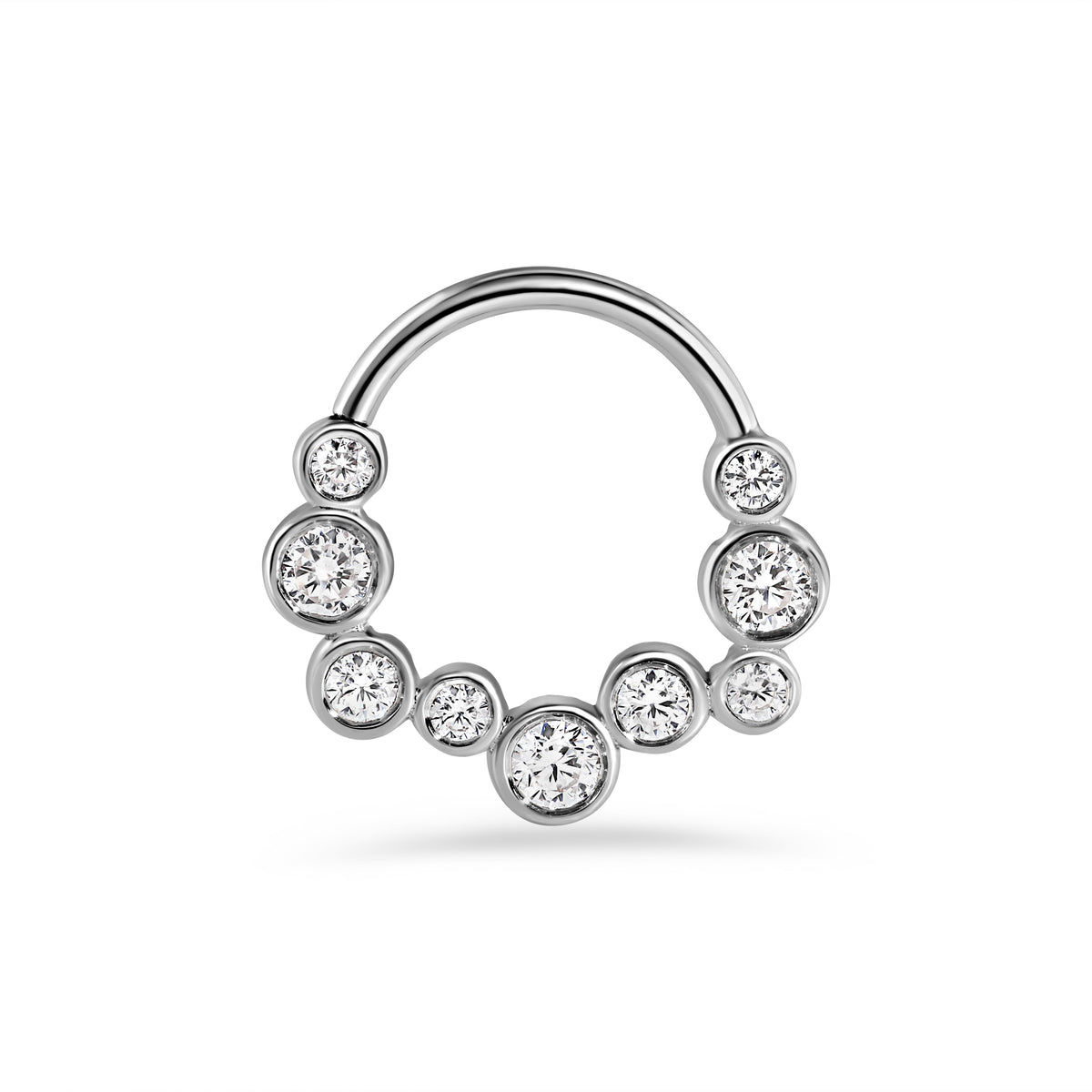 Bubble Bezel Seamless Ring