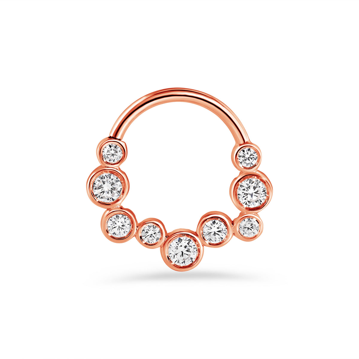 Bubble Bezel Seamless Ring