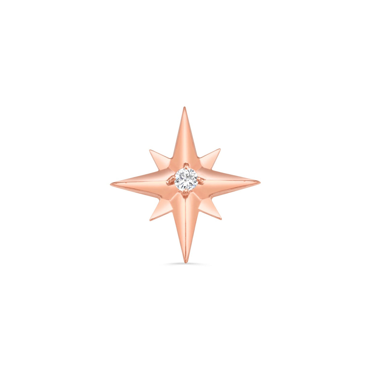 Accented Shining Star with Gem End