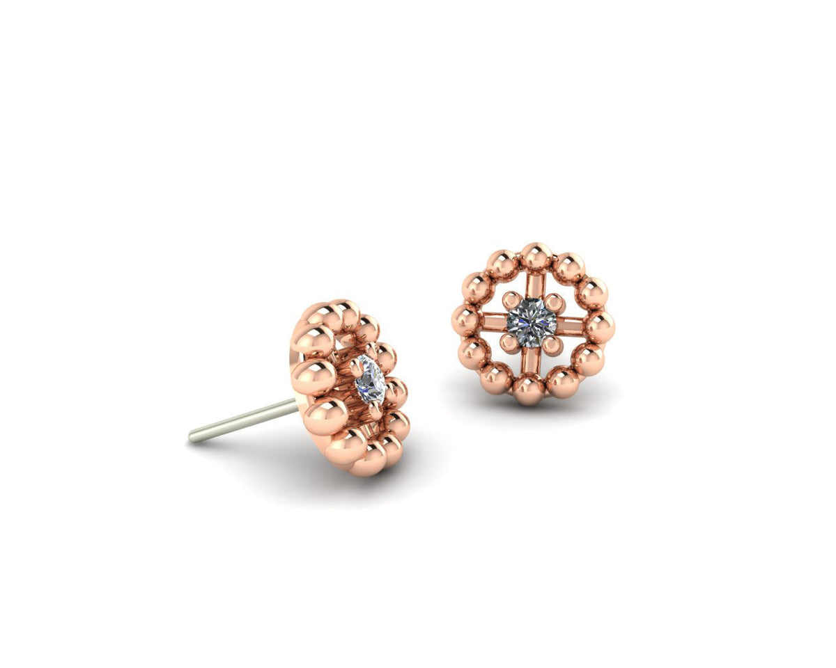 Beaded Circle With Gem End