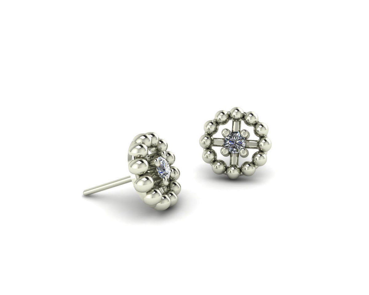 Beaded Circle With Gem End