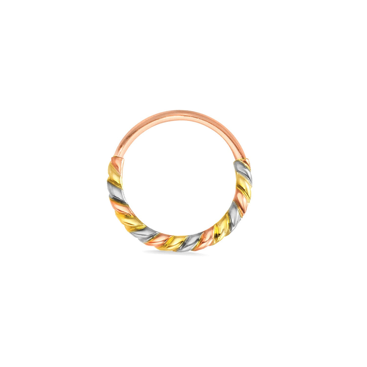 3 Color Twisted Seamless Ring