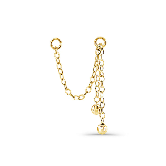 Triple Cable Chain with Disco Balls