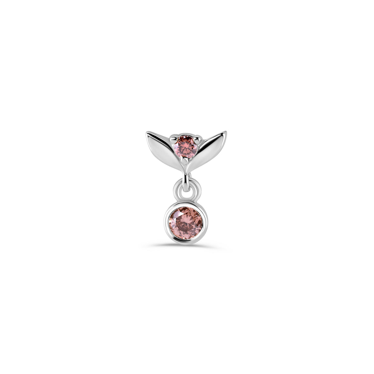 Tulip Dangle with Bezel