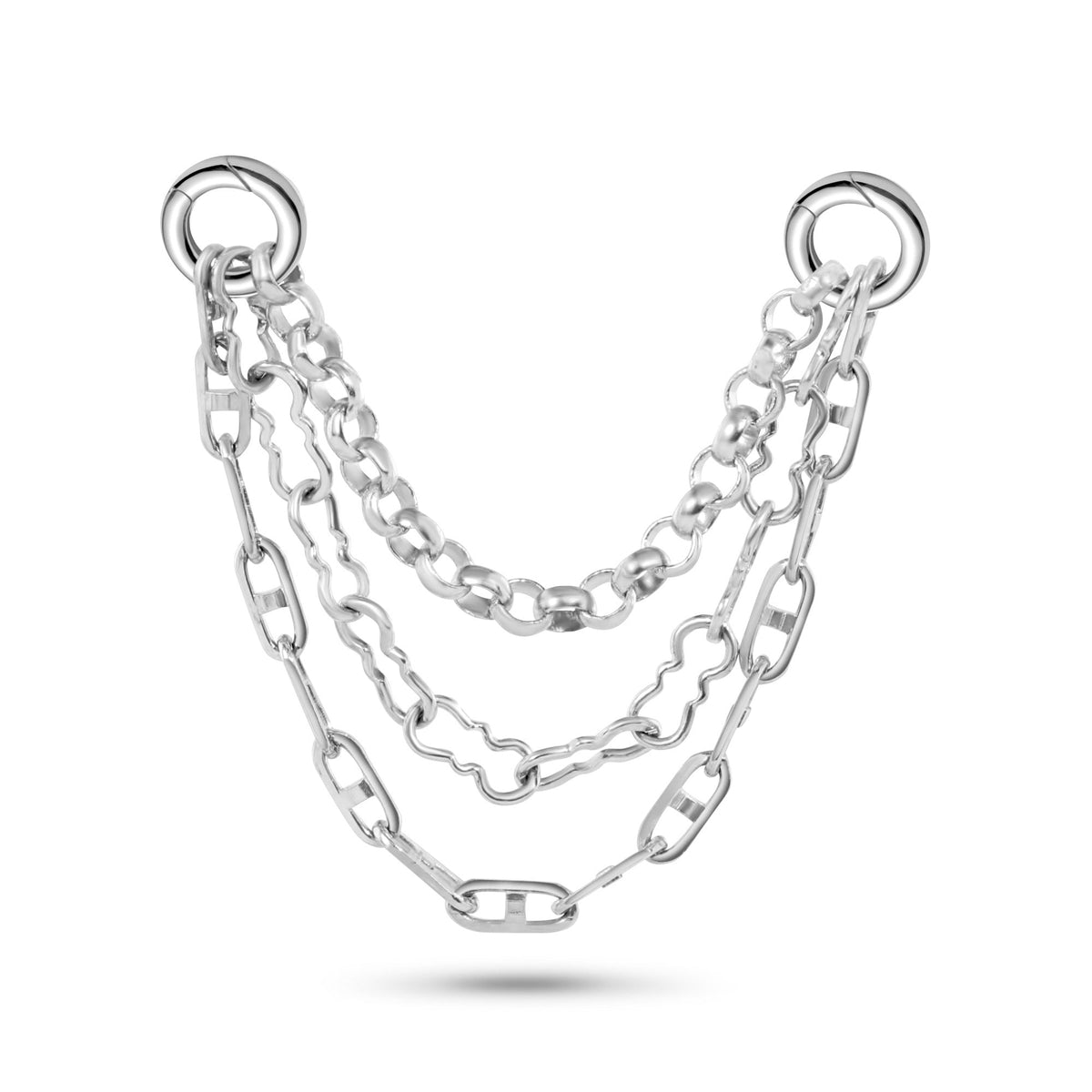 Rolo + Razor + Mariner Stacked Chain