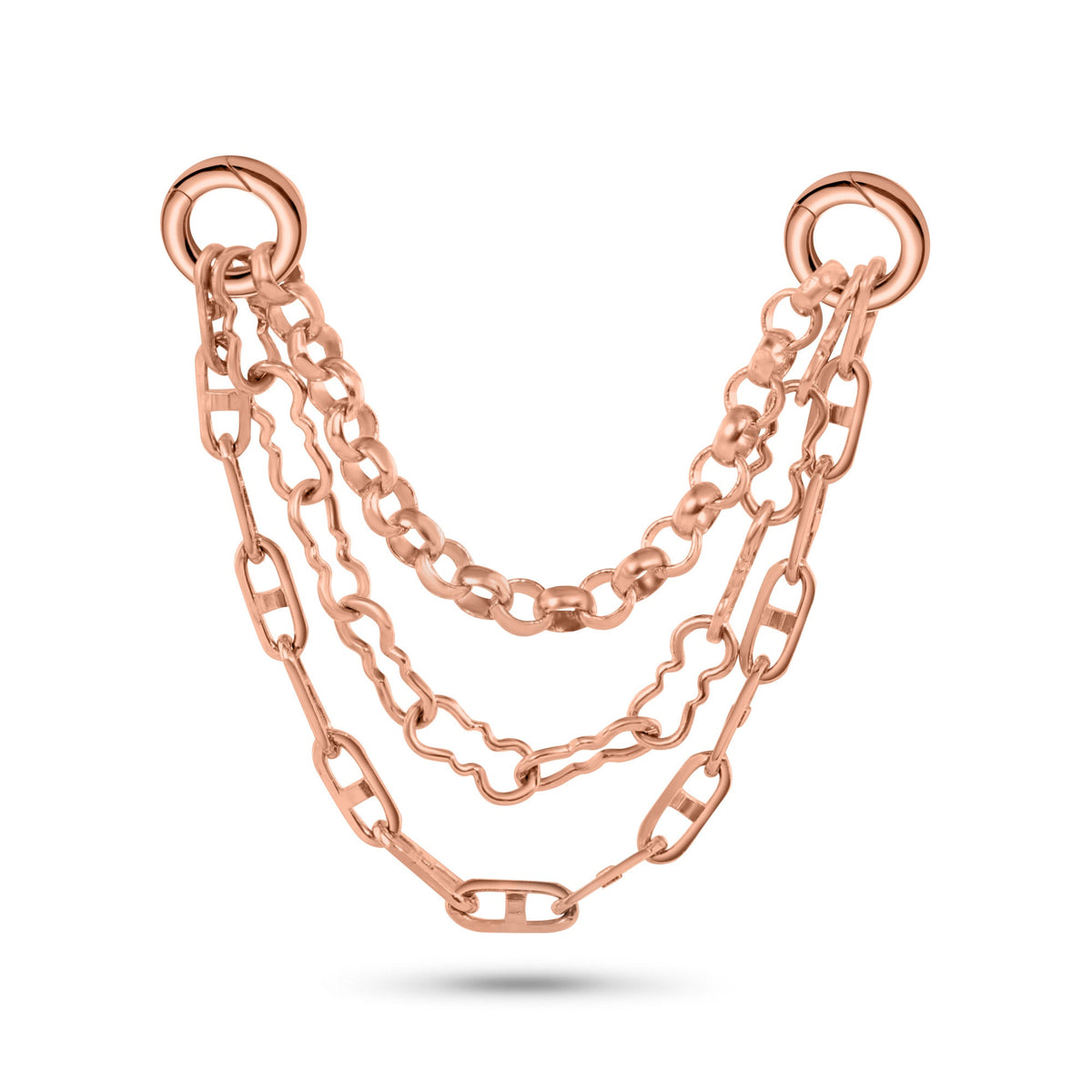 Rolo + Razor + Mariner Stacked Chain