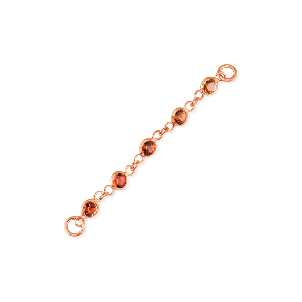 Orange-Yellow Sapphire Chain