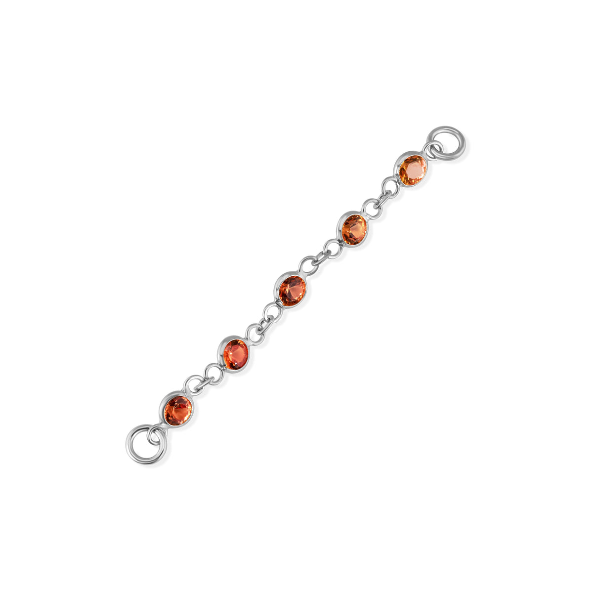 Orange-Yellow Sapphire Chain
