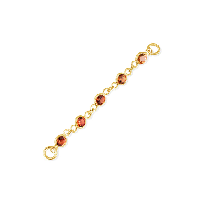 Orange-Yellow Sapphire Chain