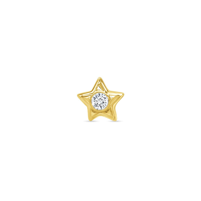 Rounded Star with Gem End