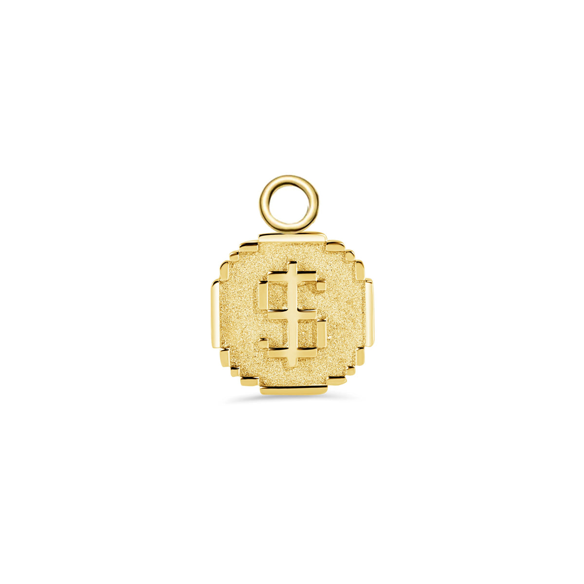 Pixel Coin Charm
