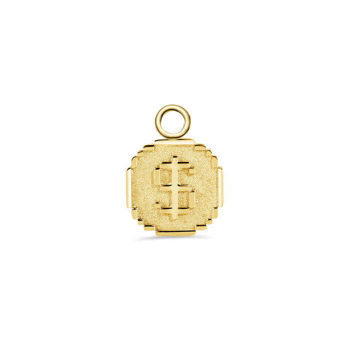 Pixel Coin Charm