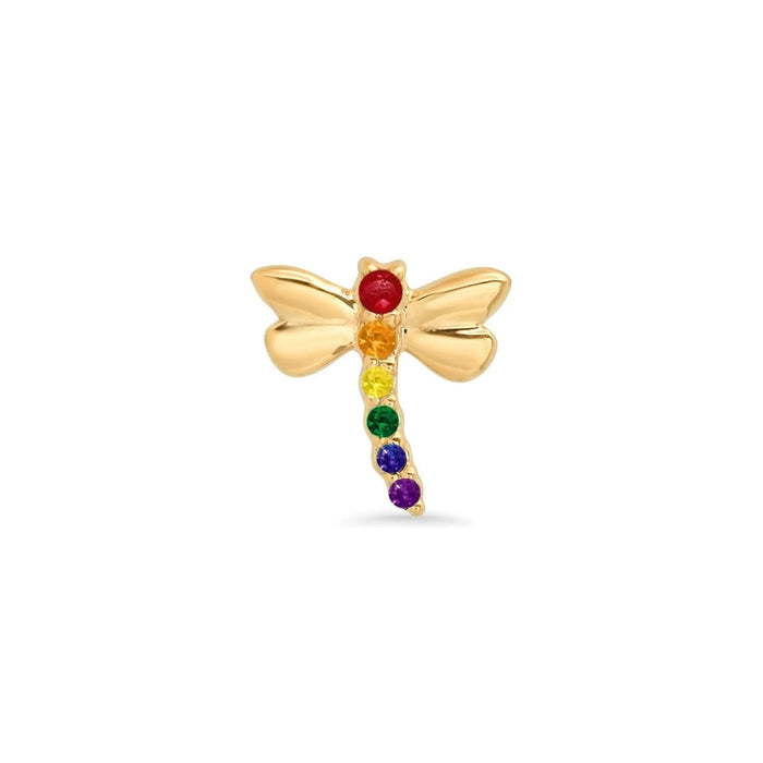 Pride Dragonfly with Gems End