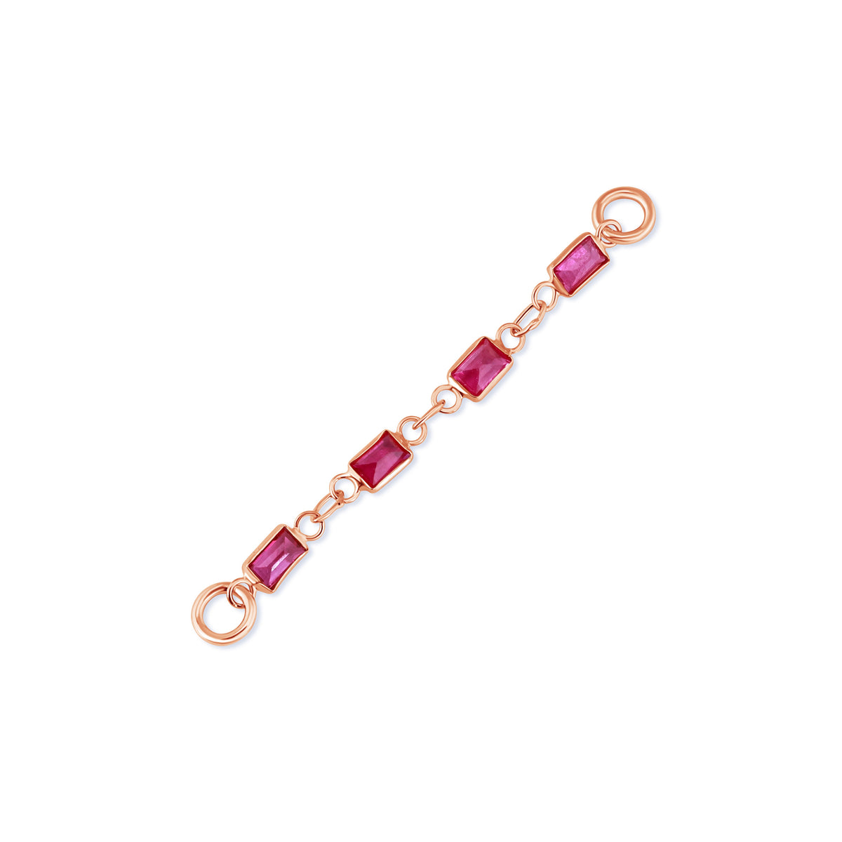 Baguette Ruby Chain