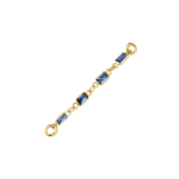 Baguette Blue Sapphire Chain
