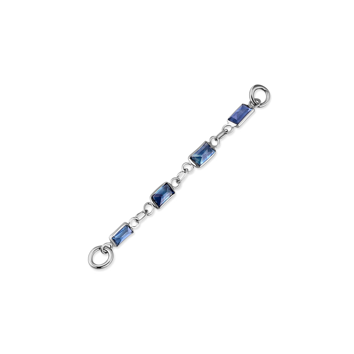 Baguette Blue Sapphire Chain