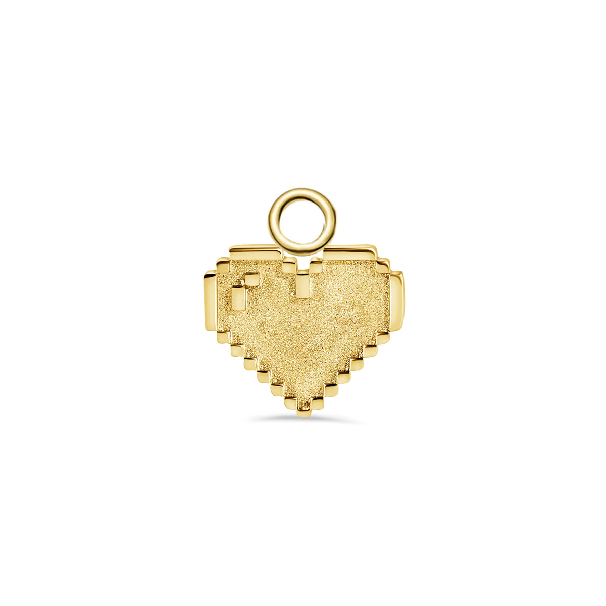 Pixel Shining Heart Charm