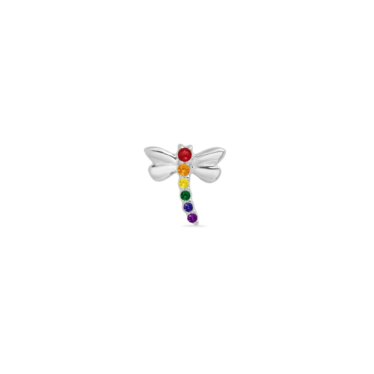 Pride Dragonfly with Gems End
