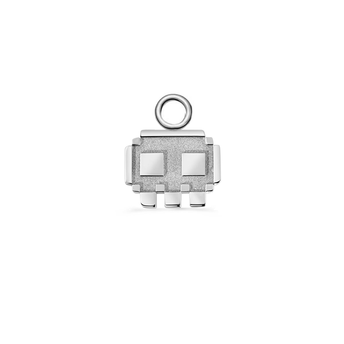 Pixel Skull Charm