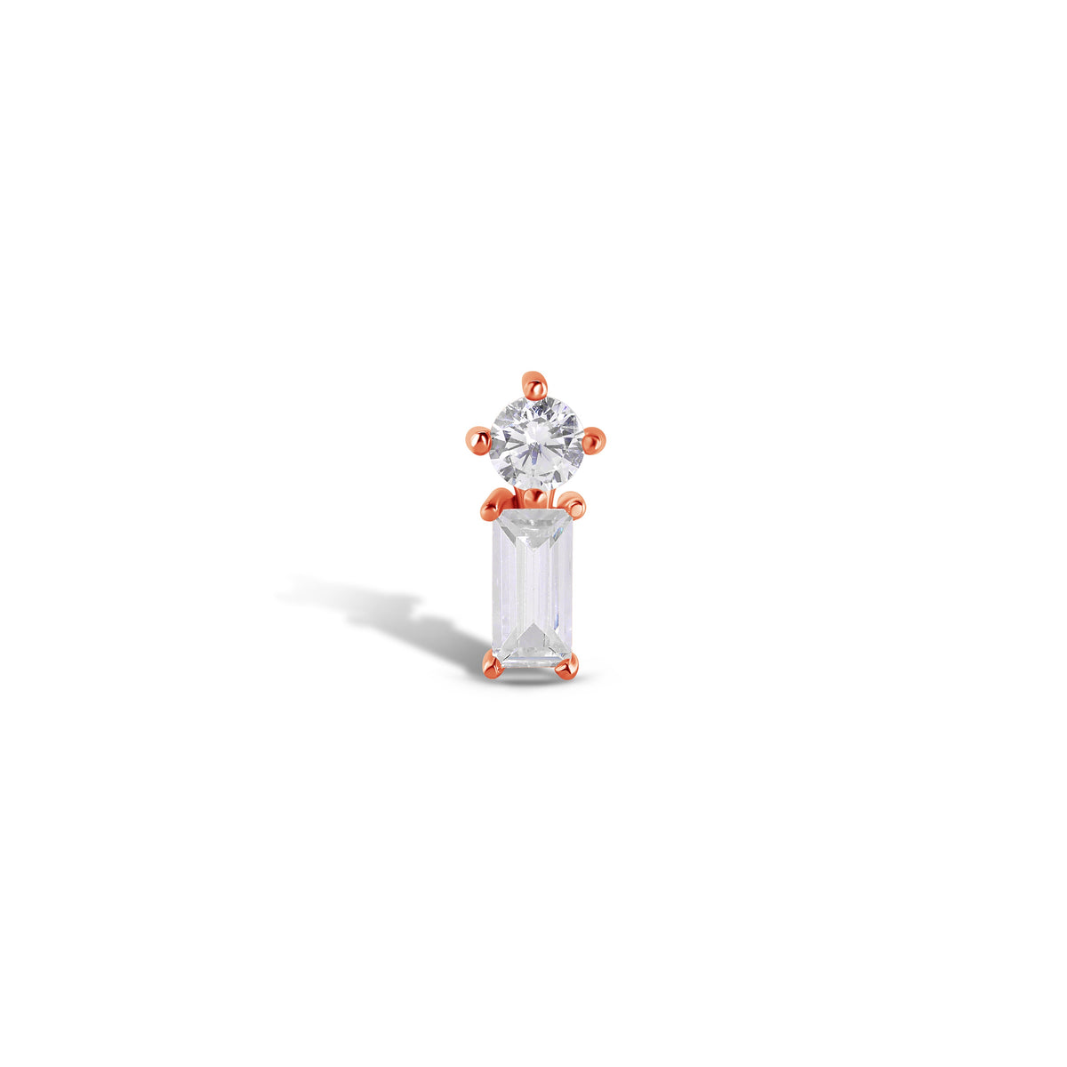 Prong Stacked Baguette End