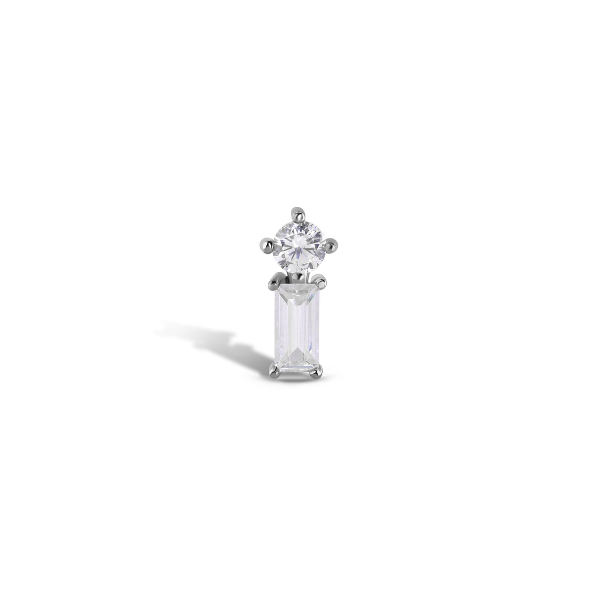 Prong Stacked Baguette End