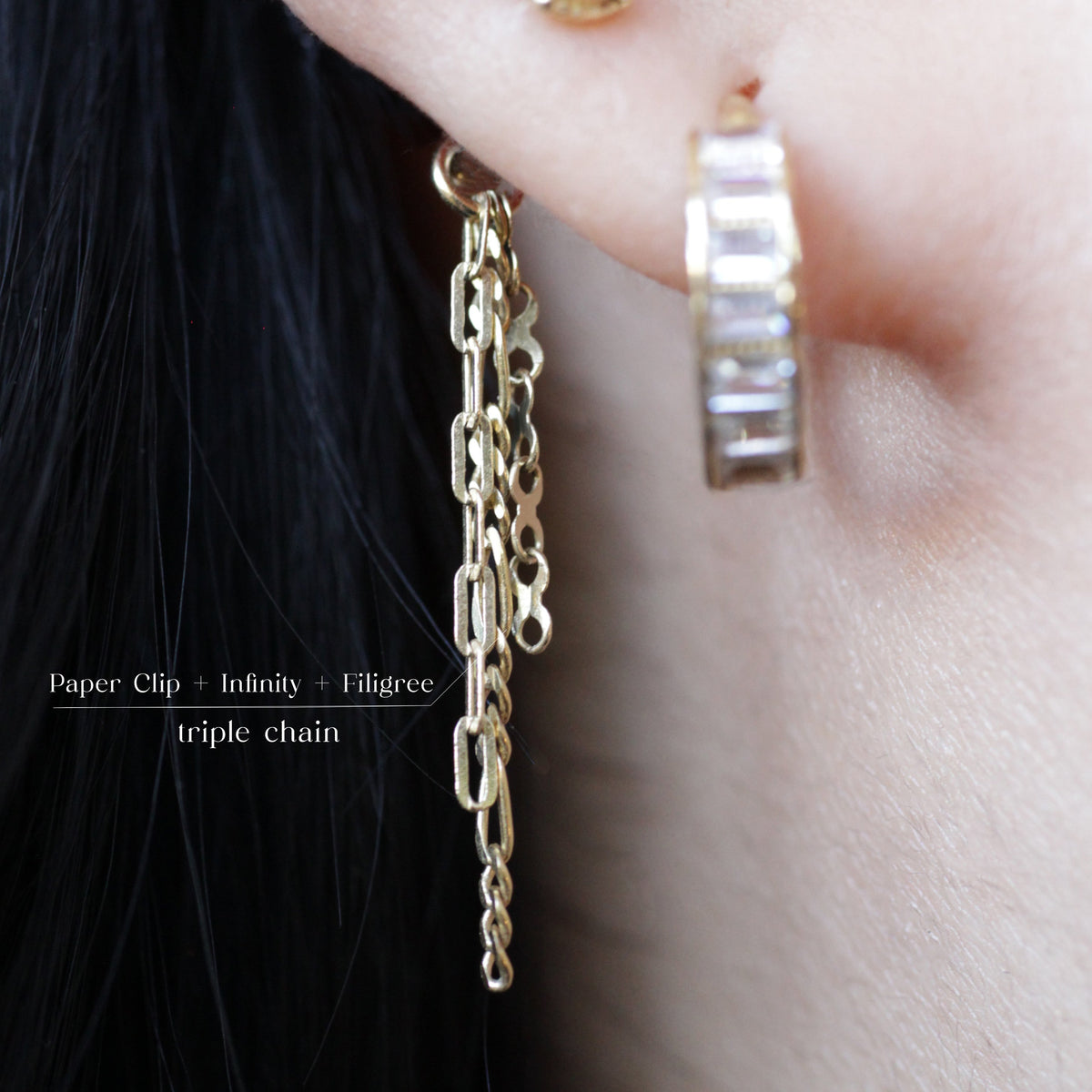 Figaro + Rolo + Razor Triple Chain
