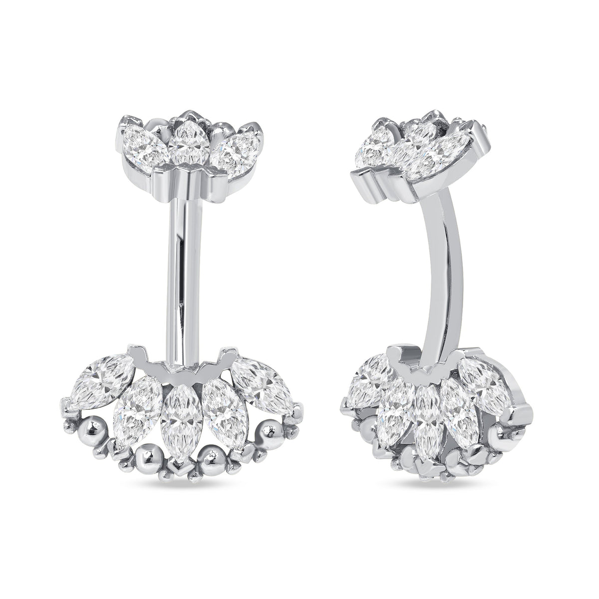 Marquise Beauty Curved Barbell