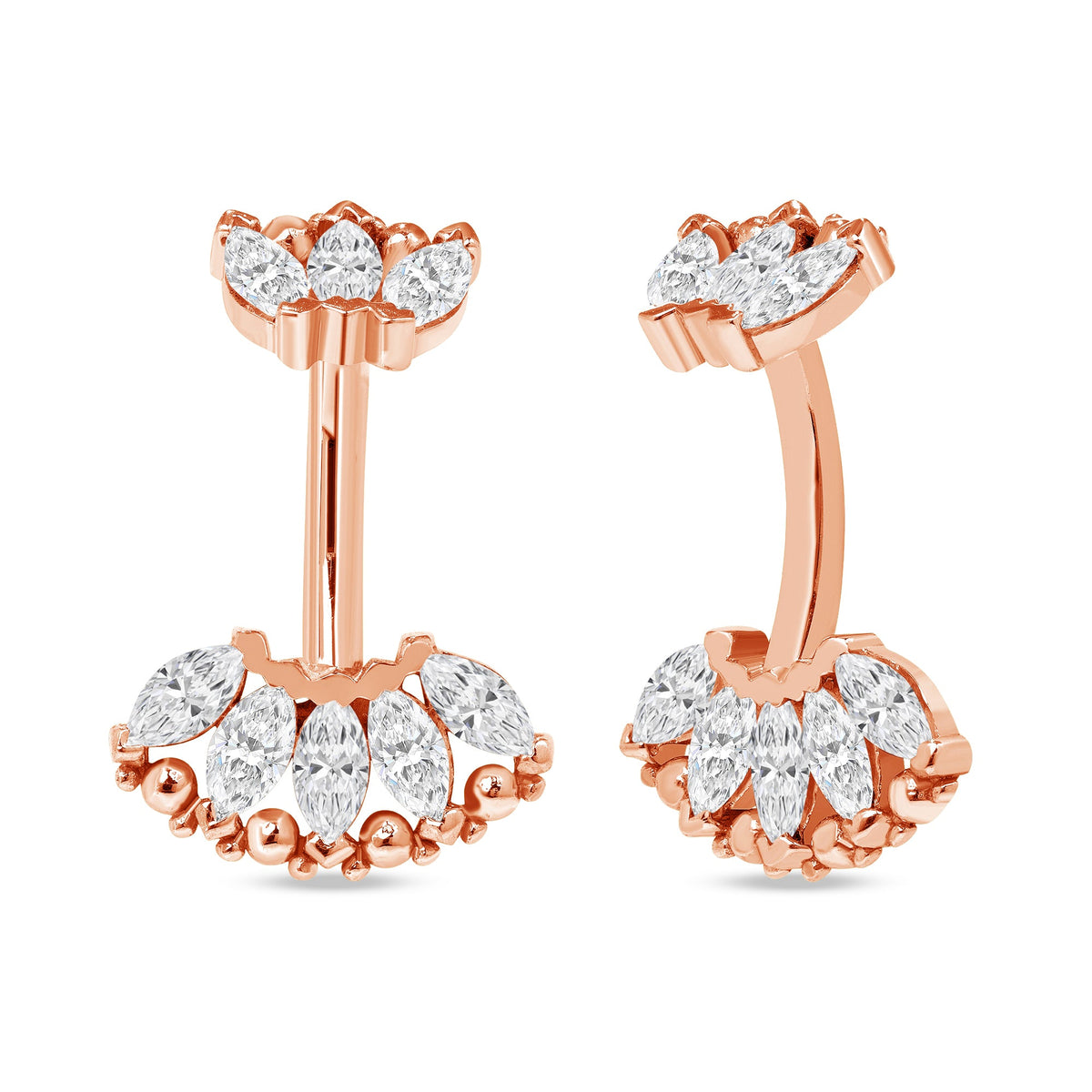 Marquise Beauty Curved Barbell