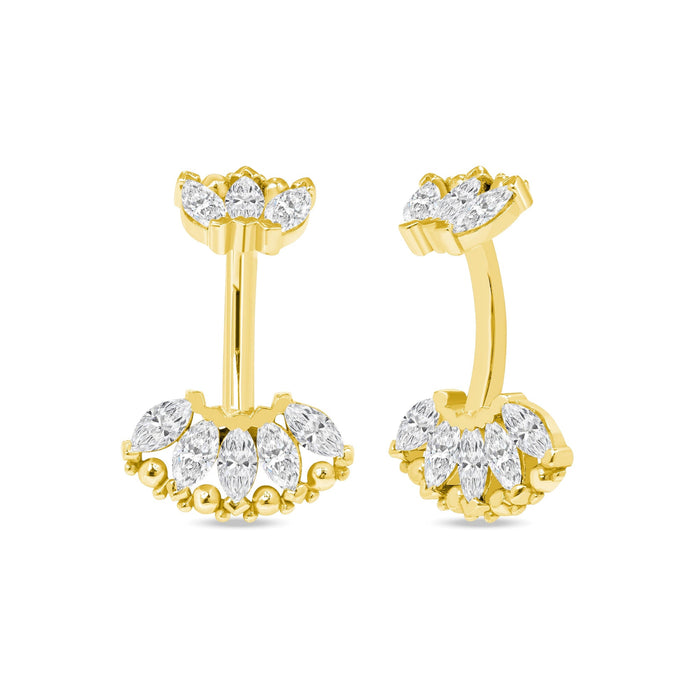 Marquise Beauty Curved Barbell