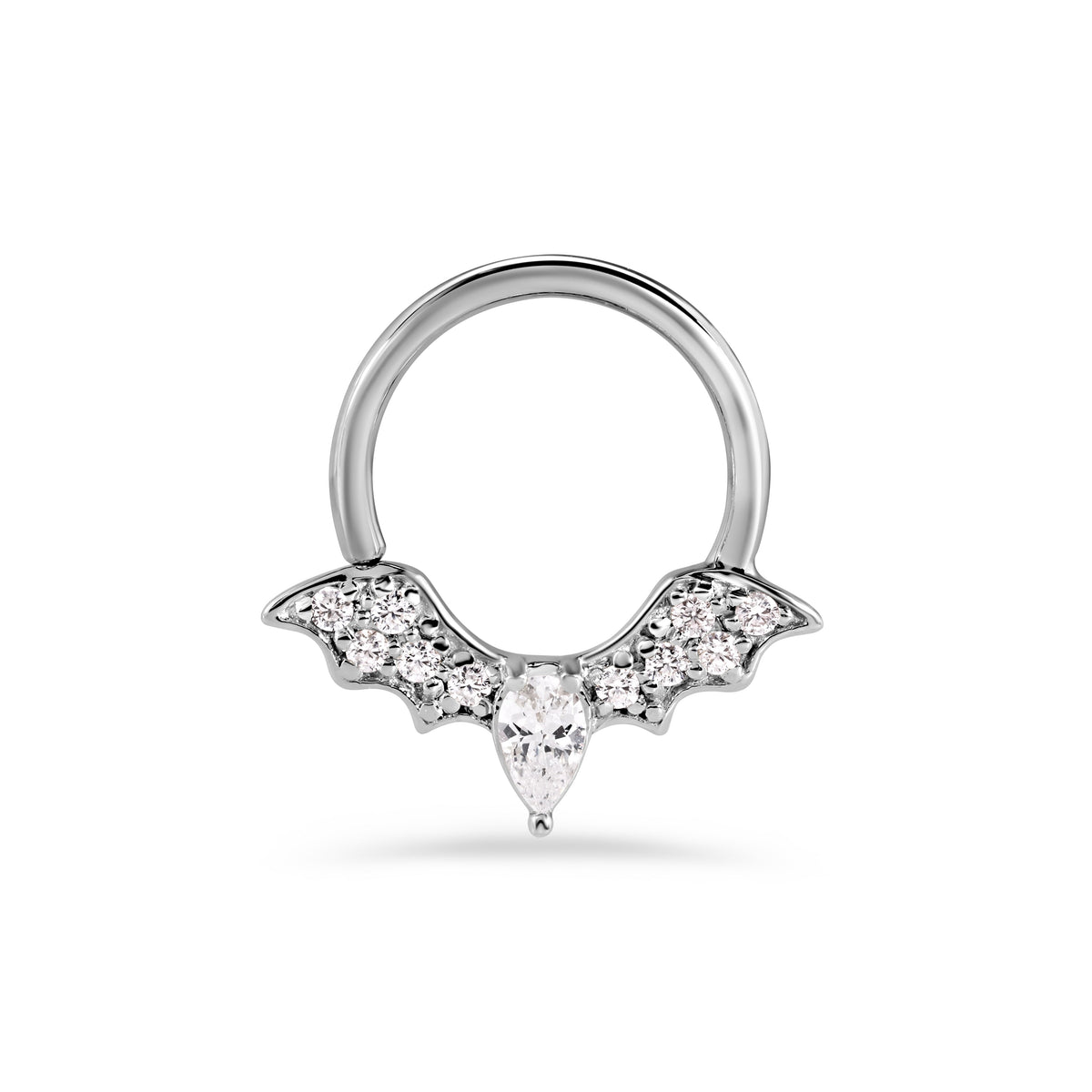 Gemmed Bat Seamless Ring