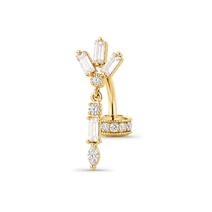 Anabel & Chambord Pavé Curved Barbell