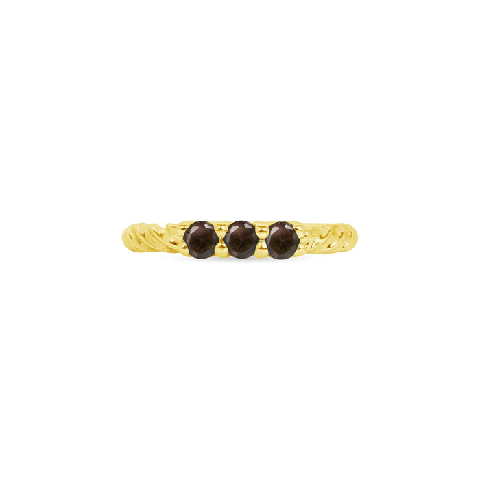 3 Prong Filigree Seamless Ring