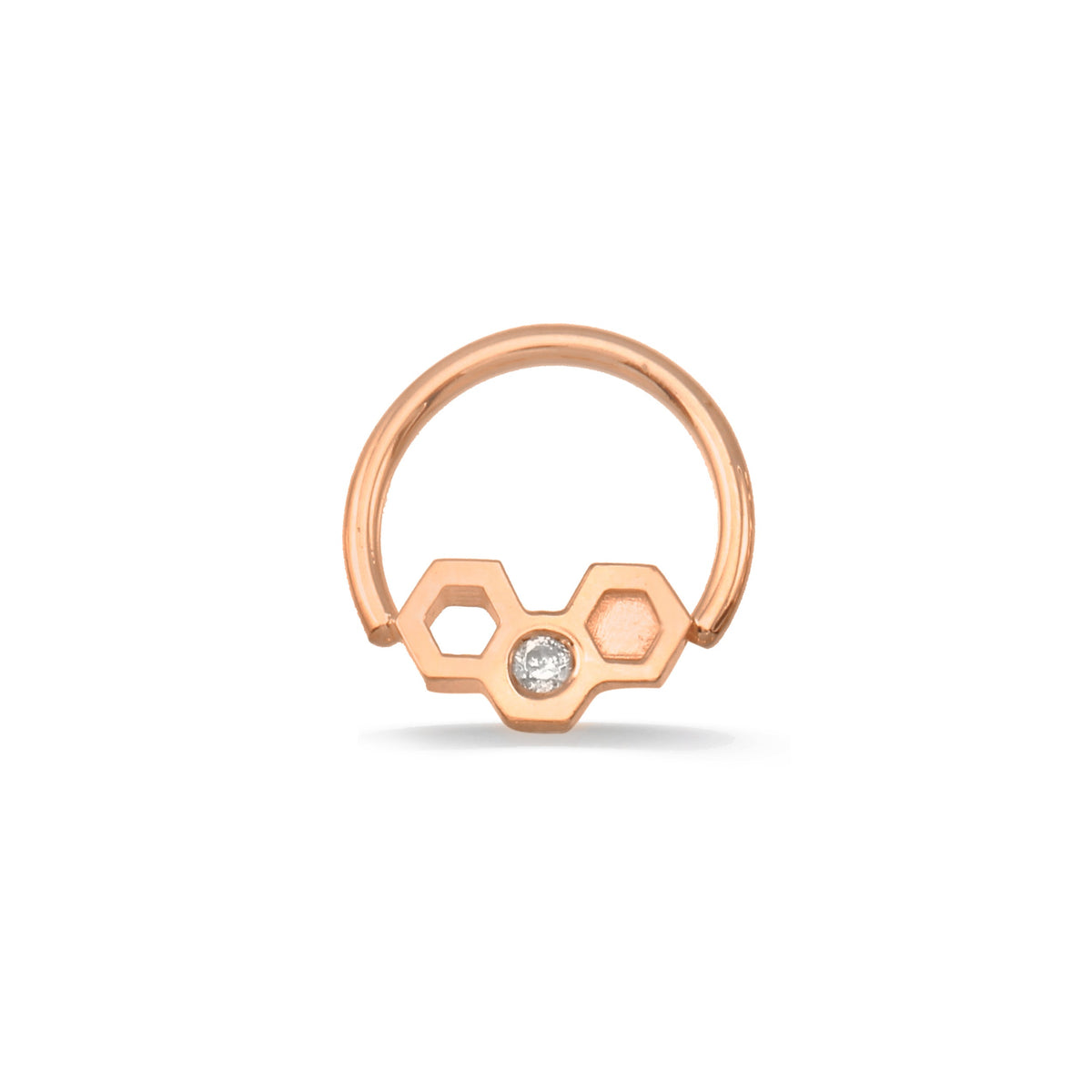Seamless Ring with Honeycomb