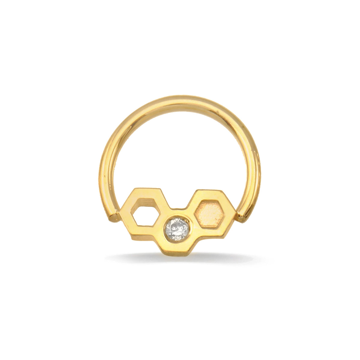 Seamless Ring with Honeycomb