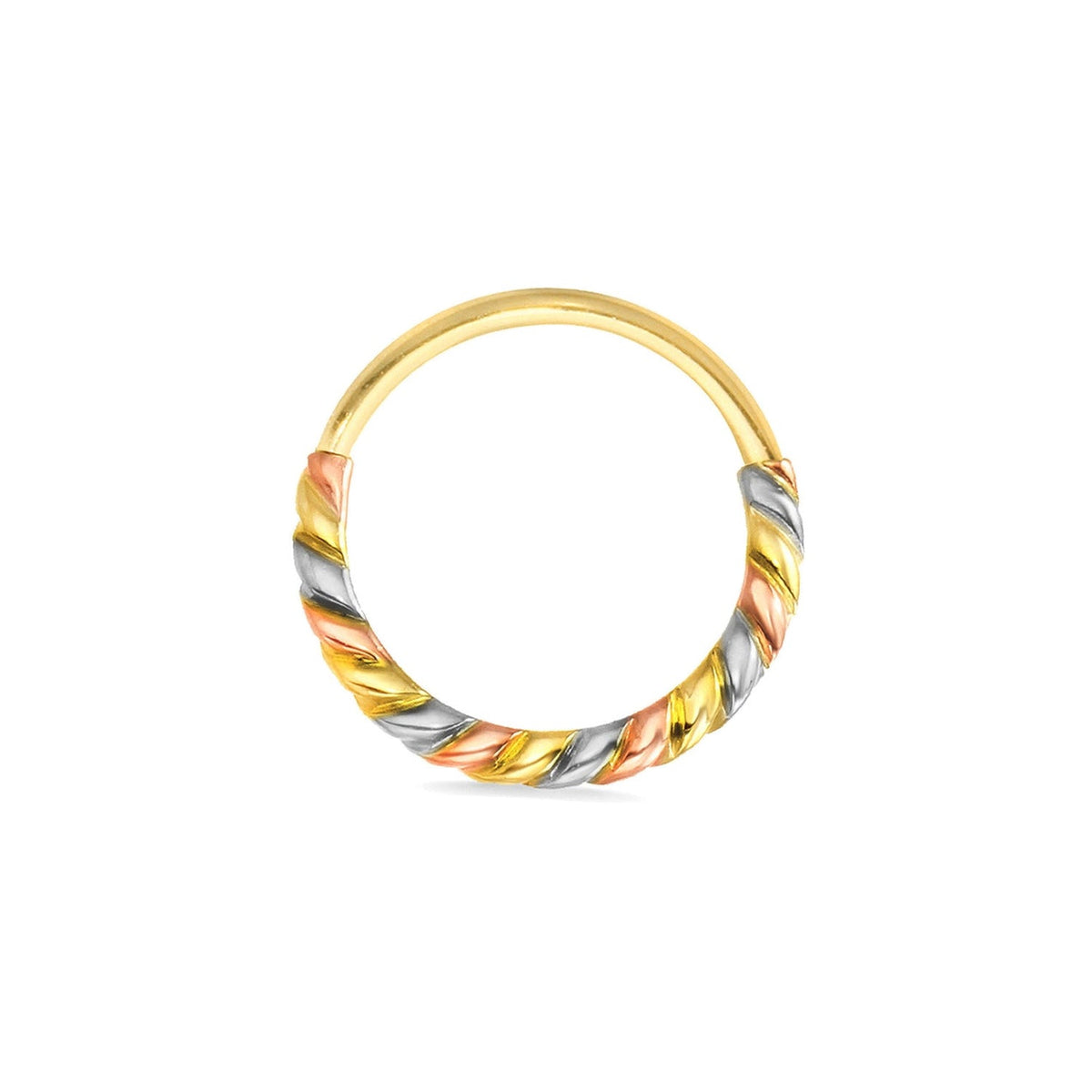 3 Color Twisted Seamless Ring