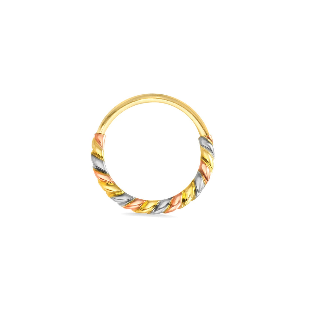 3 Color Twisted Seamless Ring
