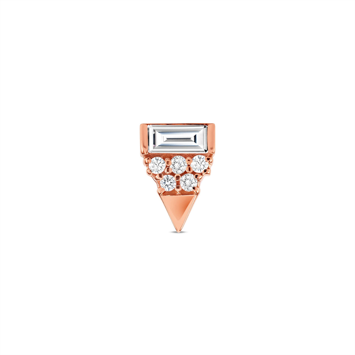 Triangle With Baguette End