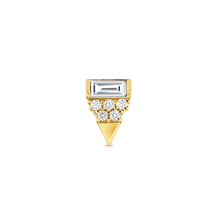 Triangle With Baguette End