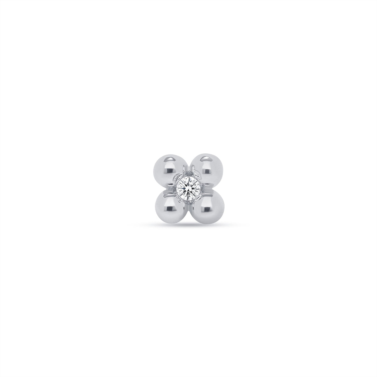 Four Beads With Gem End
