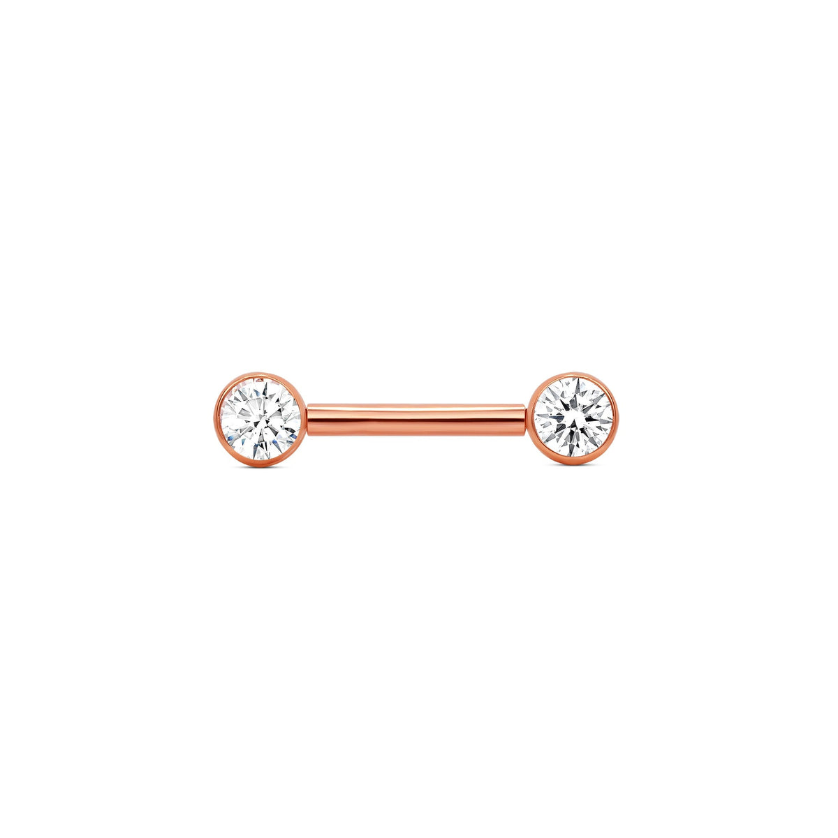 Classic Bezel Straight Barbell