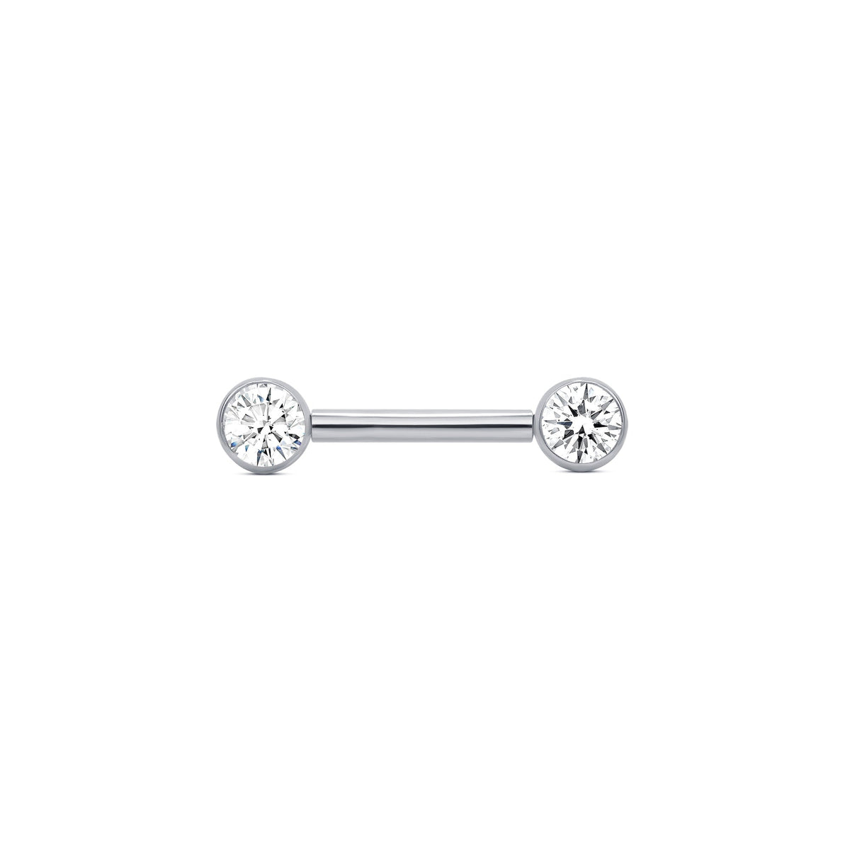 Classic Bezel Straight Barbell