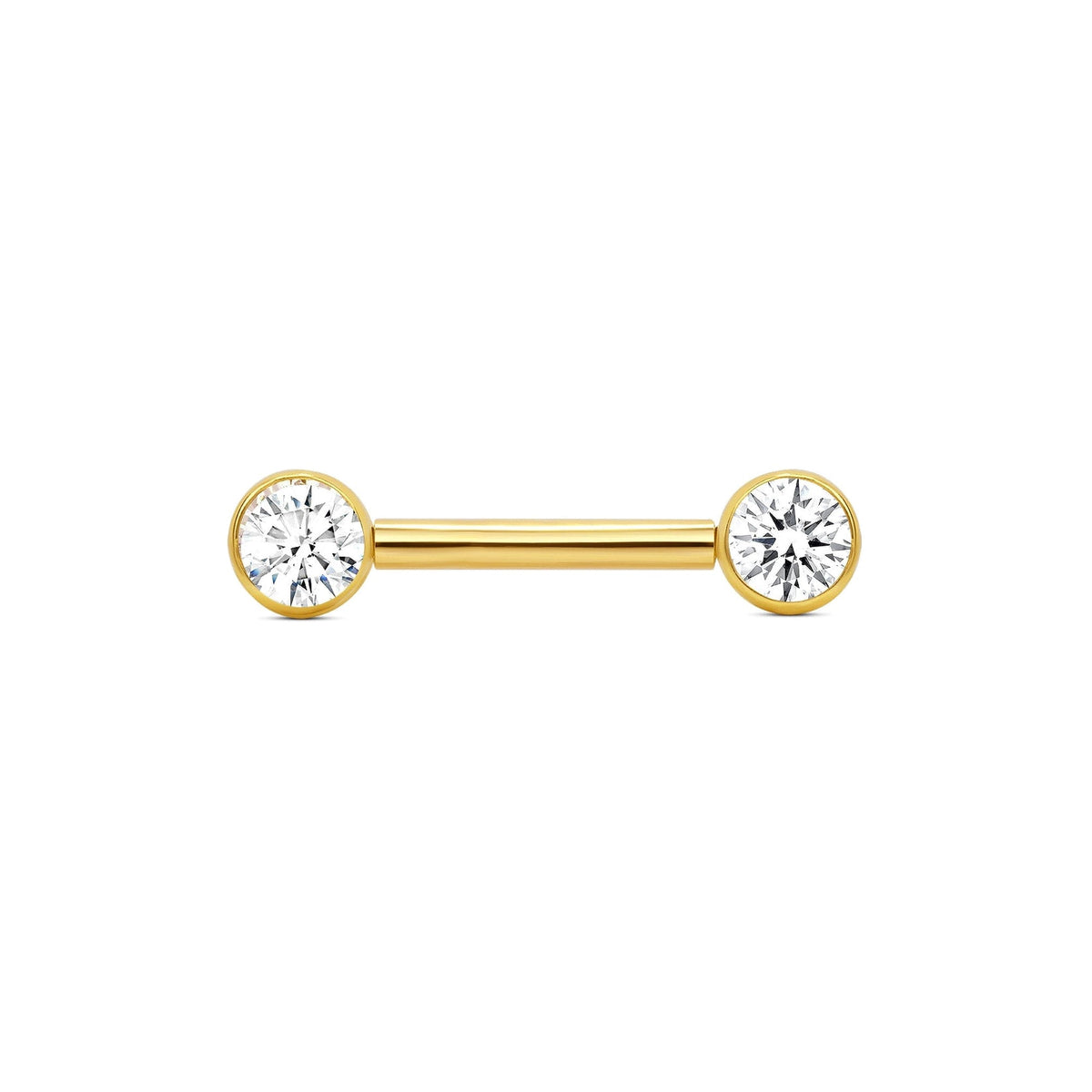 Classic Bezel Straight Barbell